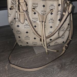 MCM Beige Bucket Bag